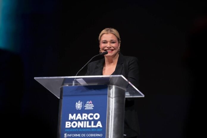 Maru destaca en informe de Bonilla; promete acompañarlo en su “travesía”