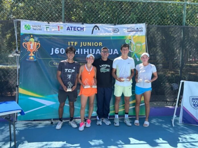ITALIANO NICCOLO MAGAGNIN Y LA TAPATÍA ABRIL CÁRDENAS; SE CORONAN EN EL ITF J60 CHIHUAHUA