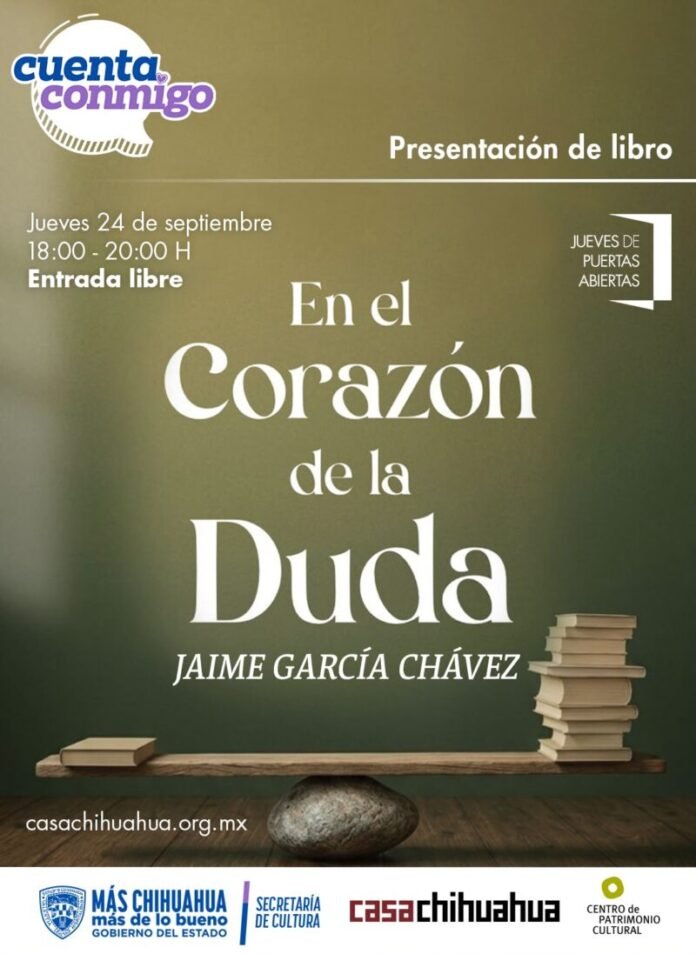 Presentan libro de Jaime García Chávez en Casa Chihuahua