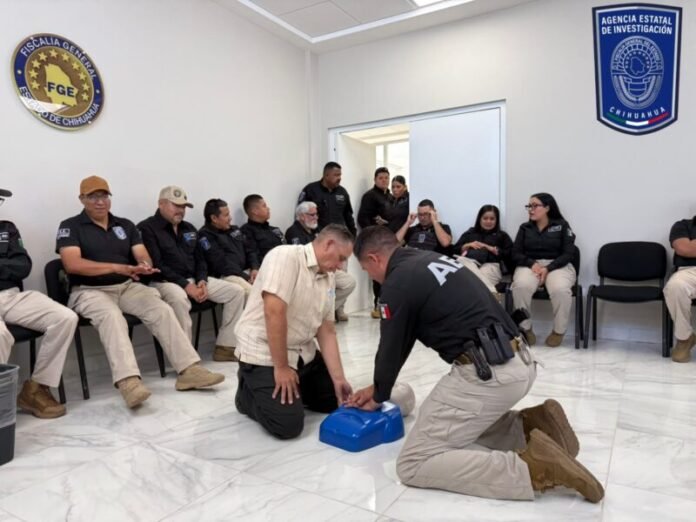 Capacitan a 25 policías investigadores en primeros auxilios