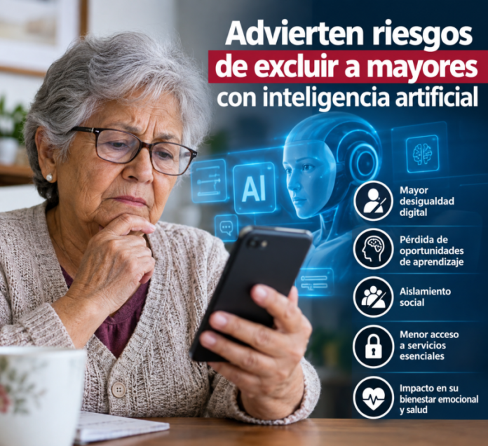 Advierten riesgos de excluir a mayores con inteligencia artificial