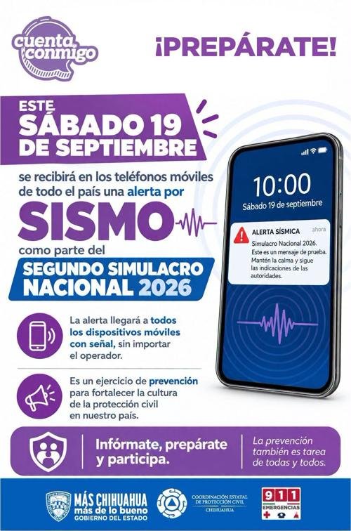 Conoce a qué hora sonará la alerta sísmica