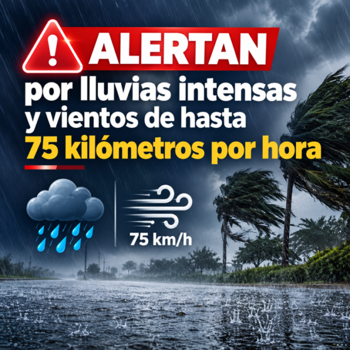 Alertan por lluvias intensas y vientos de hasta 75 kilómetros por hora en Chihuahua