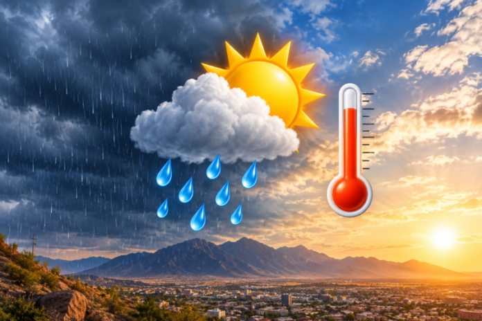 Martes con lluvias y hasta 36 grados en Chihuahua
