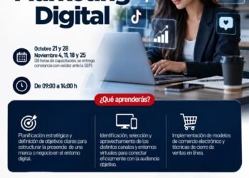 Lanza Canacintra Chihuahua curso de marketing digital para fortalecer ventas en línea