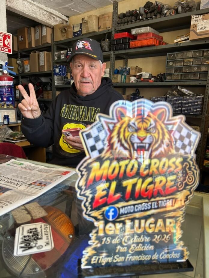 SE CORRIÓ POR PRIMERA VEZ EN LA PISTA DE MOTOCROSS “EL TIGRE” EN SAN FRANCISCO DE CONCHOS 