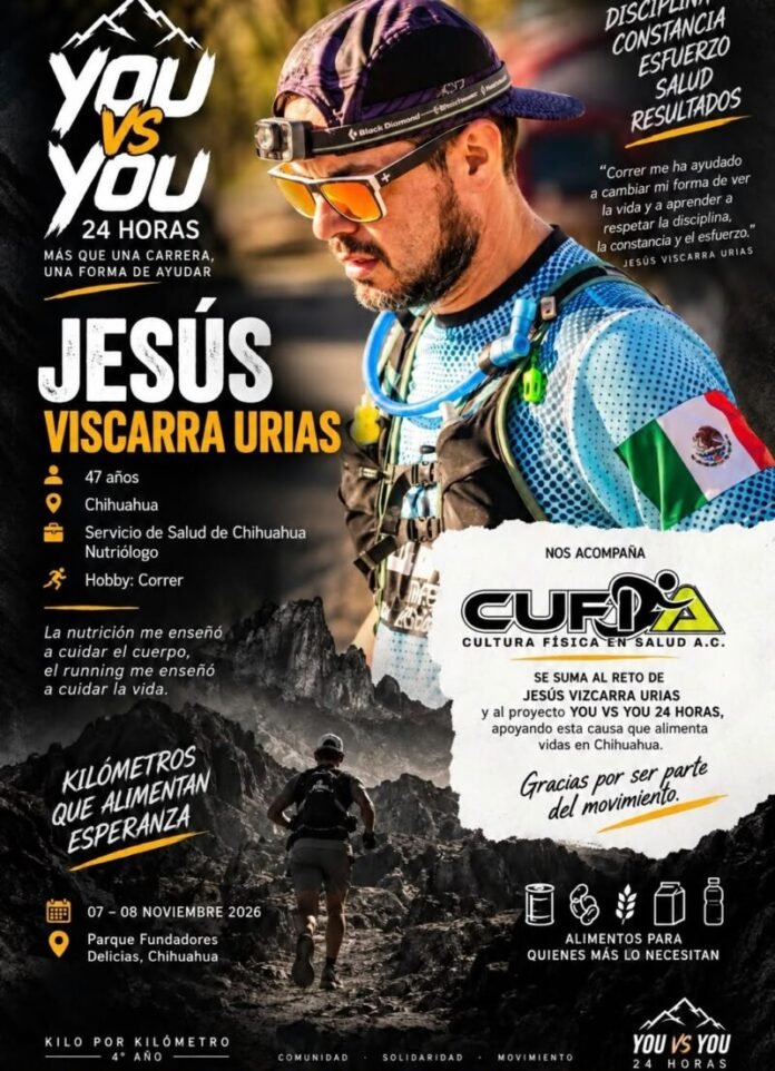 CUFISA A.C., SE SUMA AL RETO DEPORTIVO CON CAUSA “YOU VS. YOU 24 HORAS” EN APOYO A COMUNIDADES DE LA SIERRA TARAHUMARA