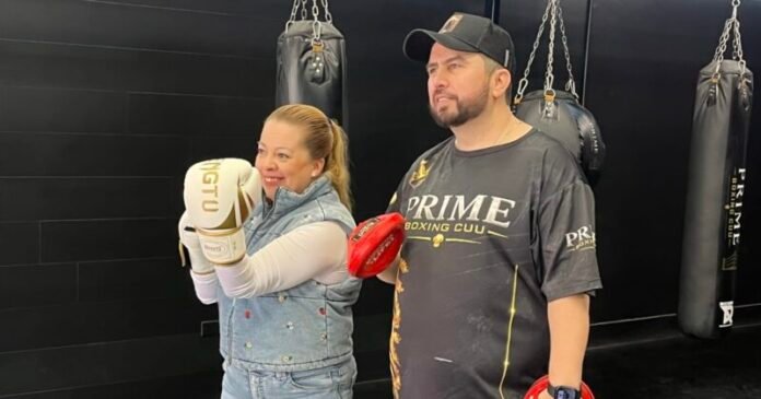 Visitan regidores Adán Galicia y Cristina Treviño, gimnasio de box prime Boxing CUU